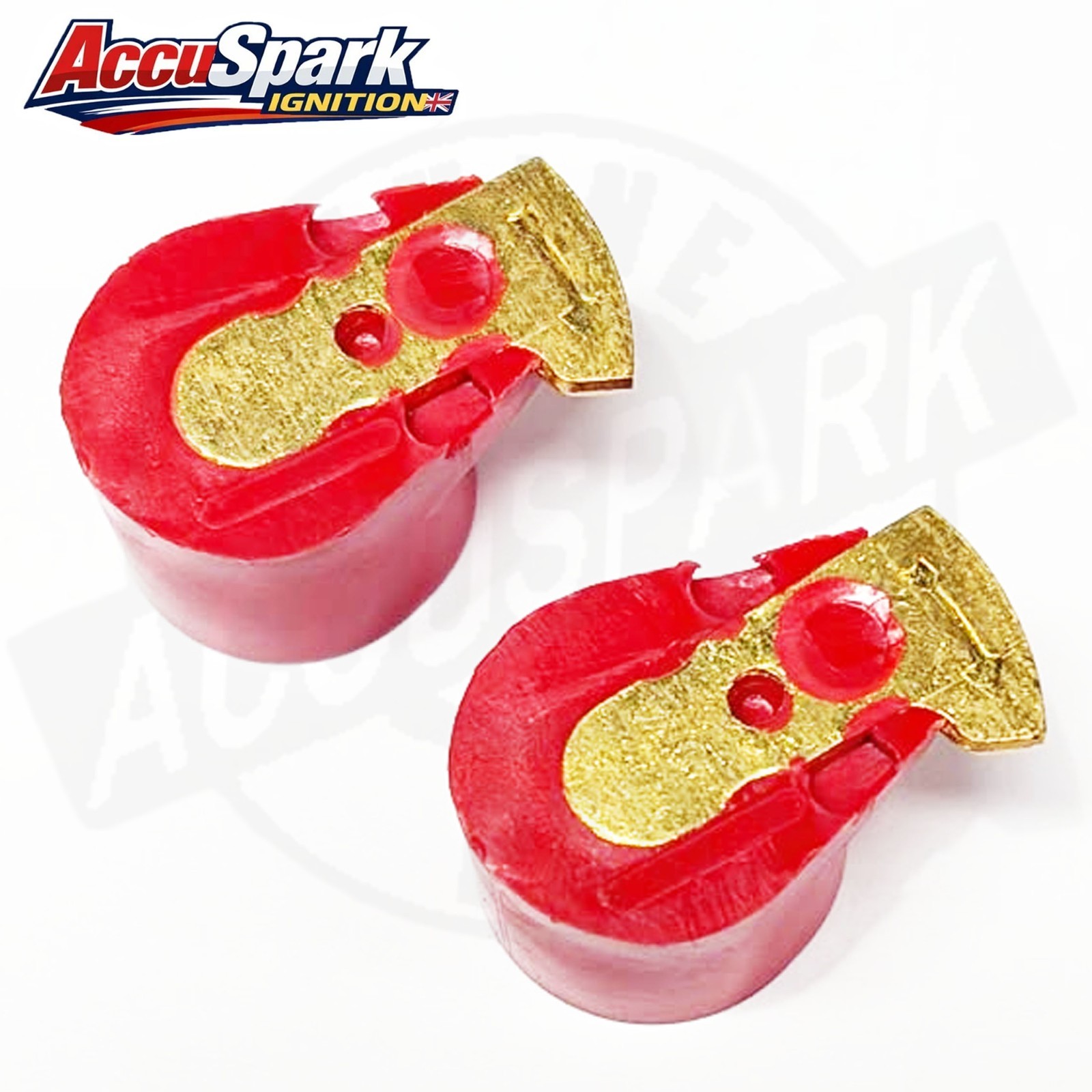 Accuspark Red Rotor Arm for Lucas 25D4 Clockwise Distributor, Big Seven x2