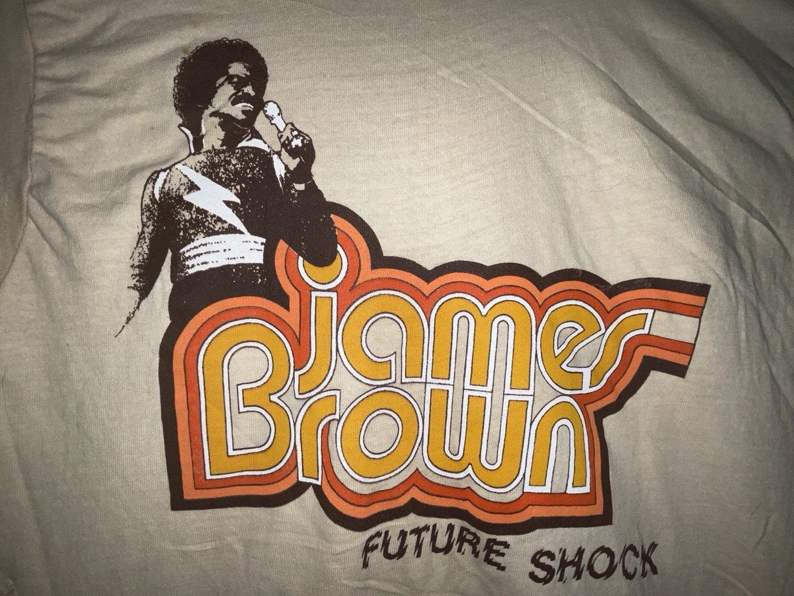Old Stock Original James Brown Future Shock Concert Tee