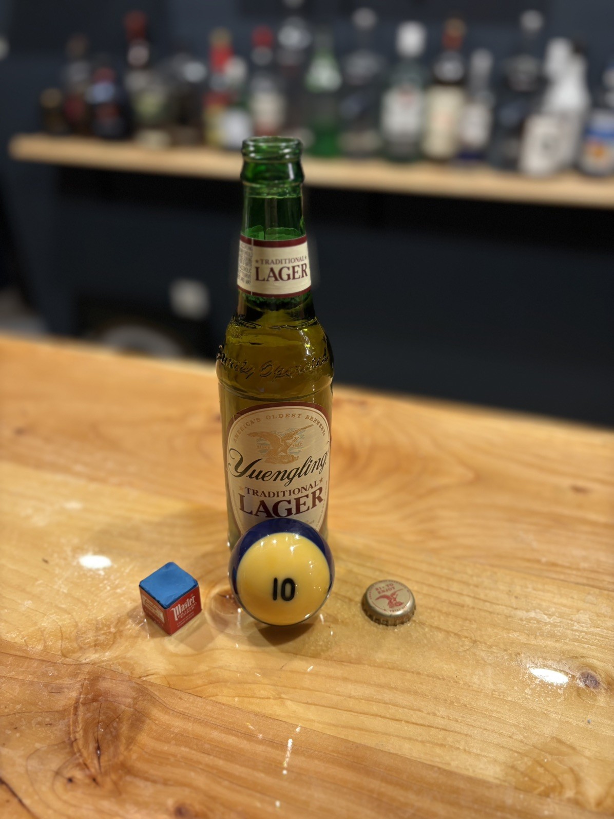 Handcrafted #10 Billiard Ball Bottle Opener