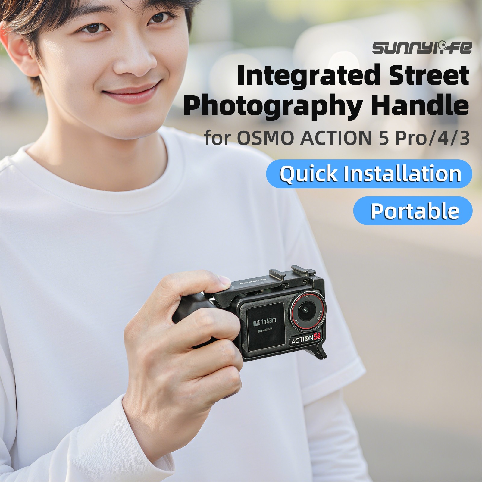 US Handheld Case Protective Cover Hand Grip For DJI OSMO ACTION 5 Pro/4/3 Camera