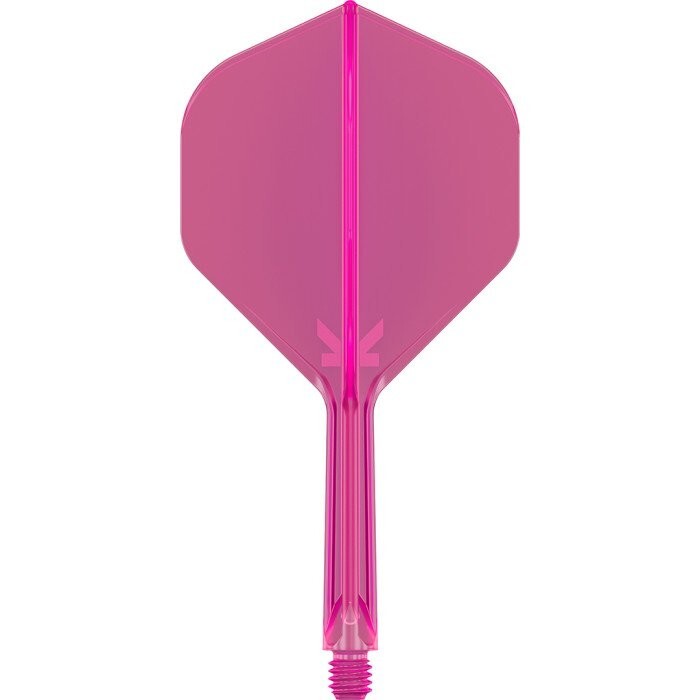 MEDIUM  NEON PINK  NO2 TARGET K-FLEX 1 PIECE SHAFT AND FLIGHT