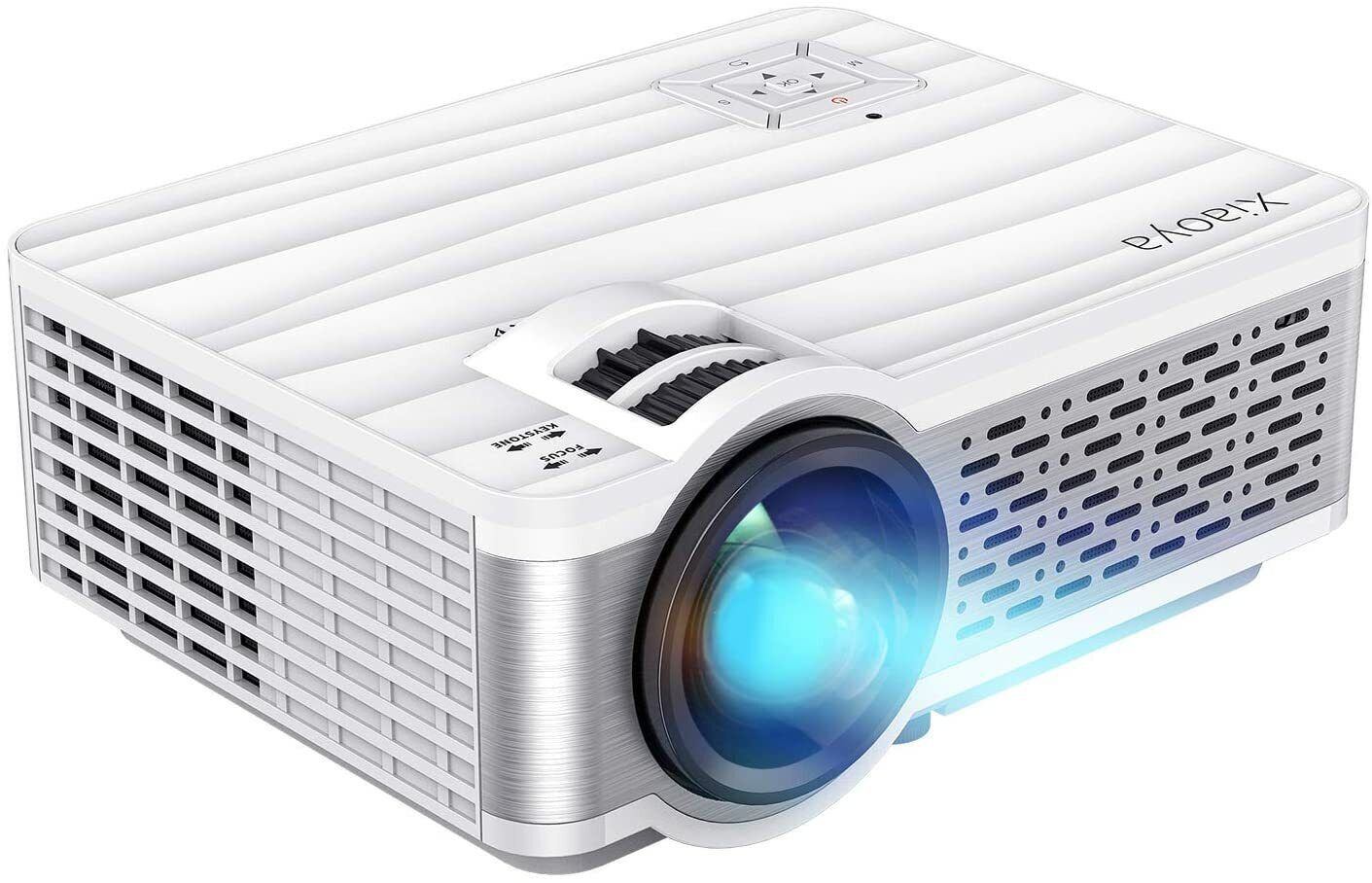 XIAOYA Outdoor Home Theater Projector HD Movie Support 1080P 4000 Lumen HDMI