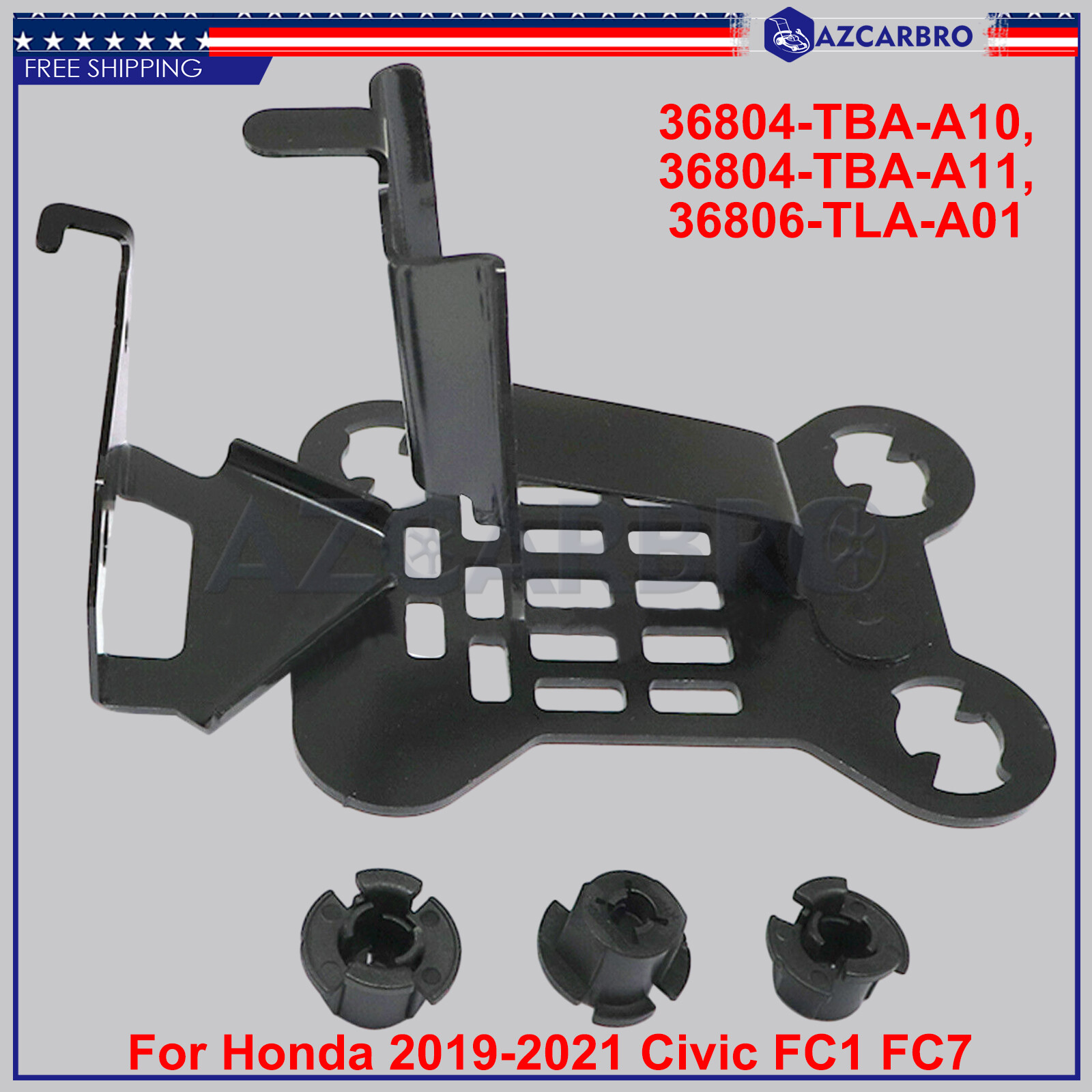 Radar Bracket Set 36804-TBA-A10 36804-TBA-A11 For 2019-2021 Honda Civic FC1 FC7