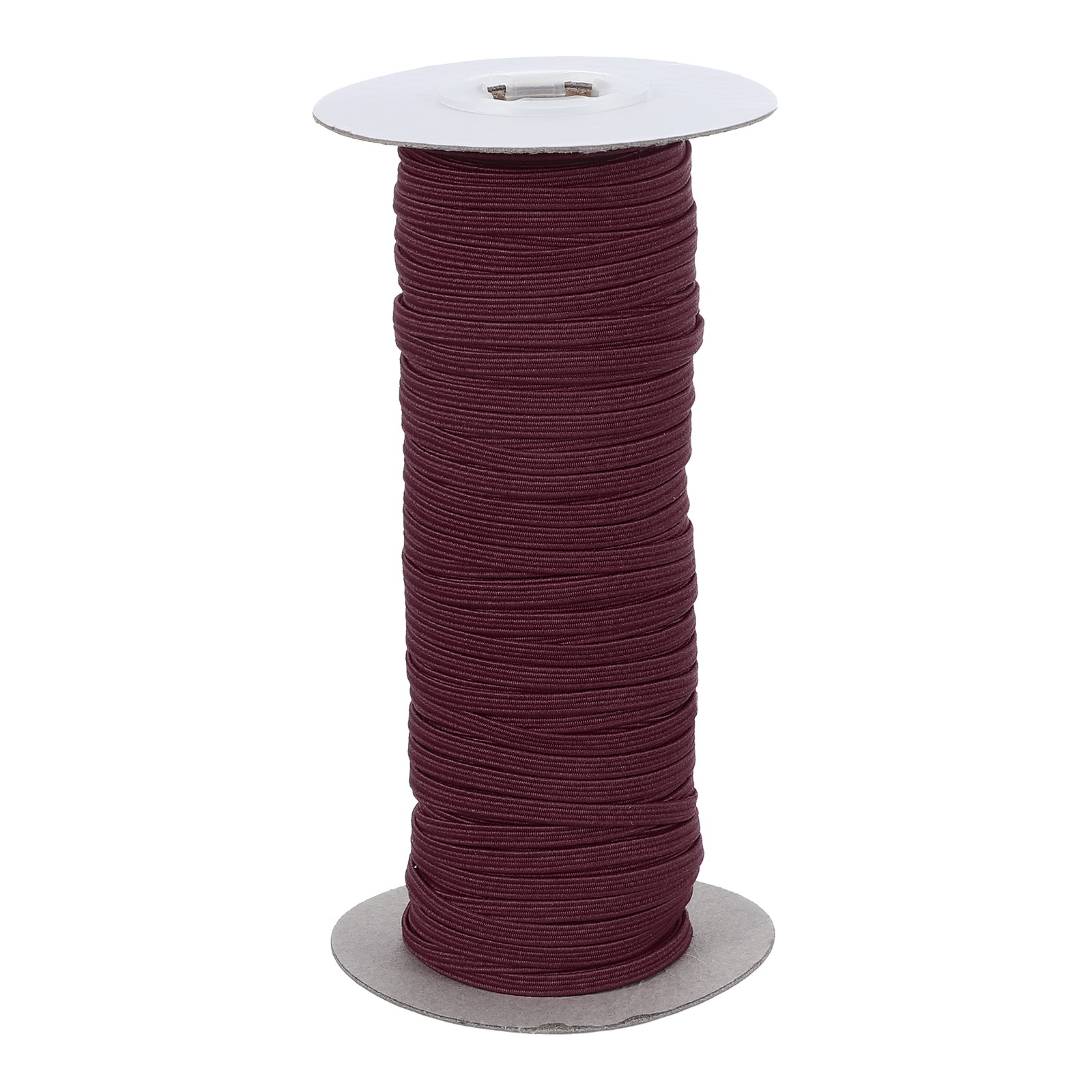 Elastic Bands 1/8 Inch x 50 Yards Stretch Flat Elastic Cord, Dark Brown