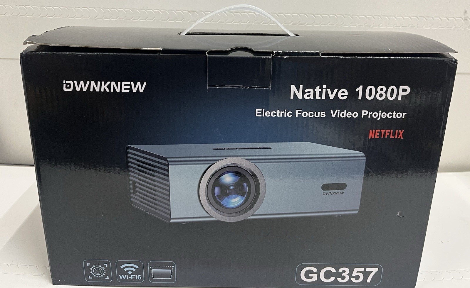Ownknew Netflix Official & Dolby Native 1080P  Electric Focus Video Projector
