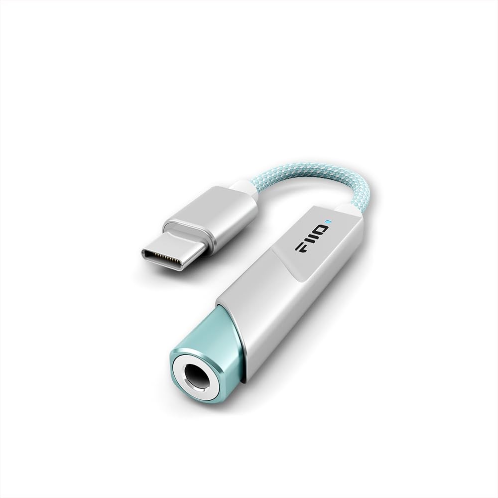 FiiO KA11 USB C to 3.5mm Audio Adapter 32bit/384KHz, USB Type C Dongle HiFi DAC