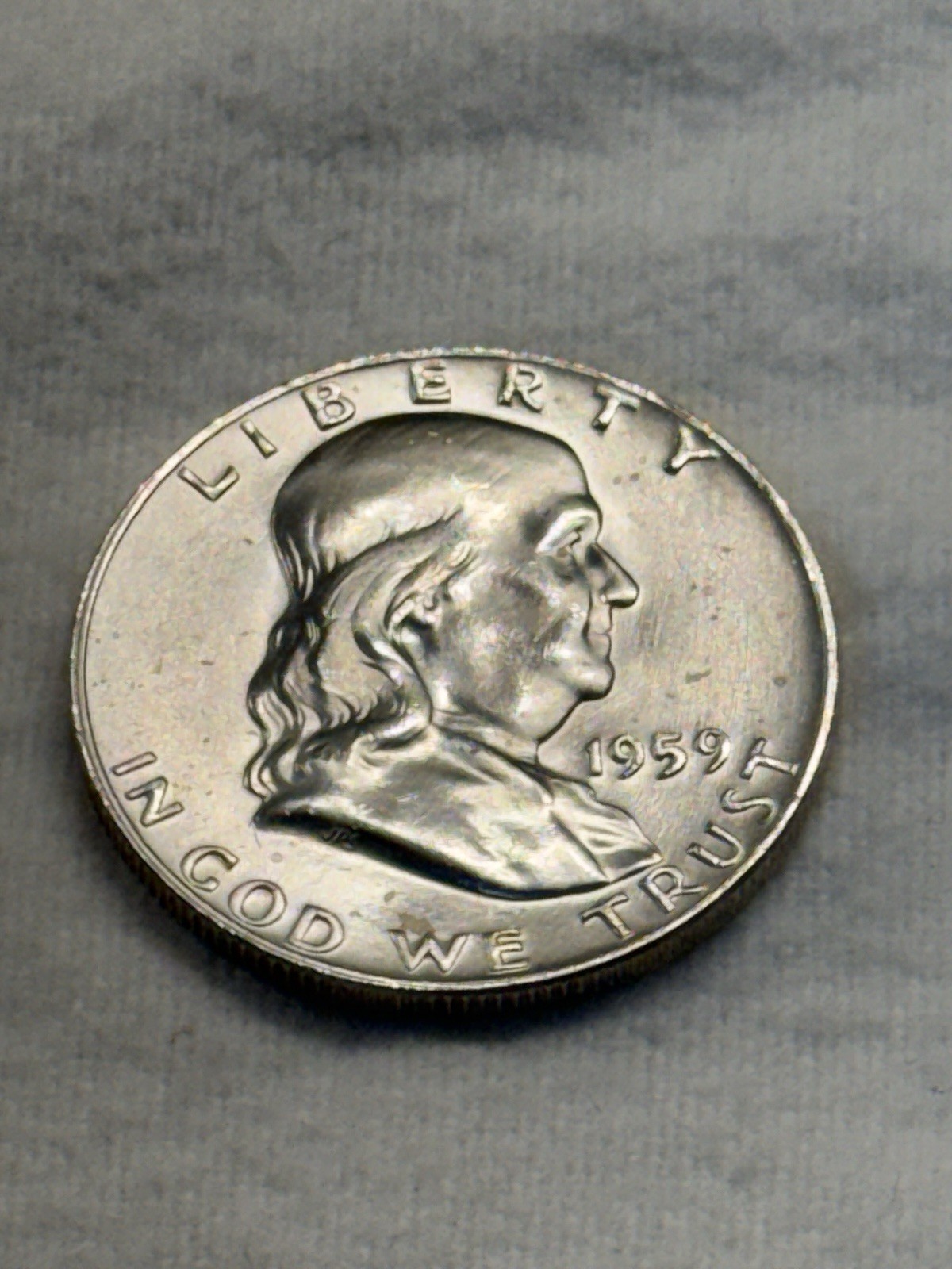 1959 Proof Franklin Half TYPE 2 Reverse – Deep Mirror