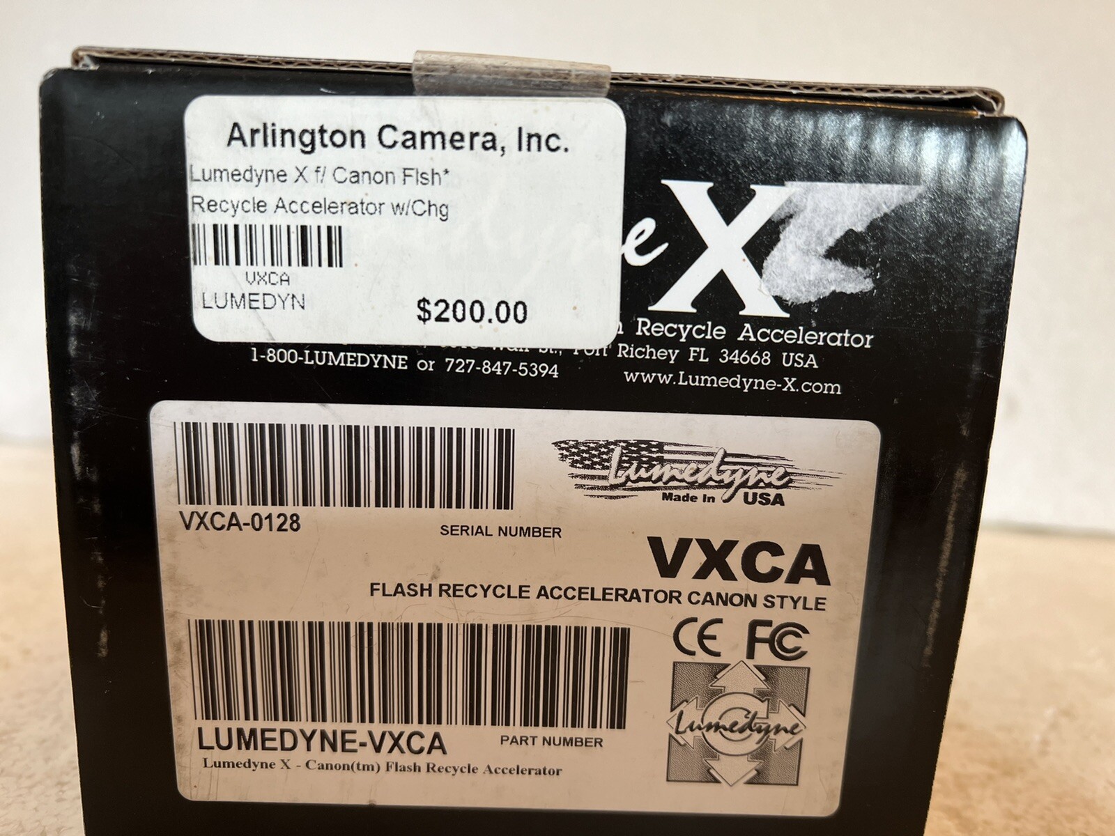 Lumedyne X VXCA 0128 Flash Recycle Accelerator Canon Style NIB