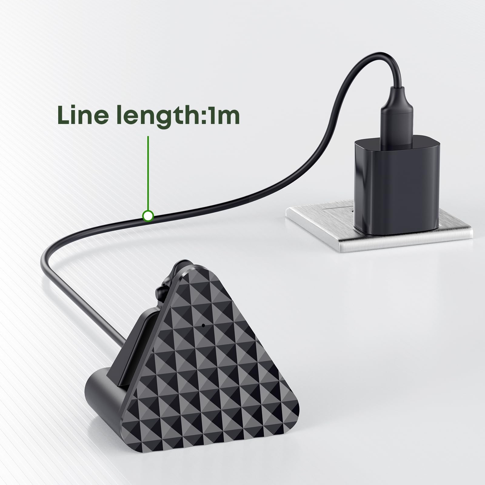 Cisain Charging Dock Compatible with Ray-Ban Meta Smart Glasses Black