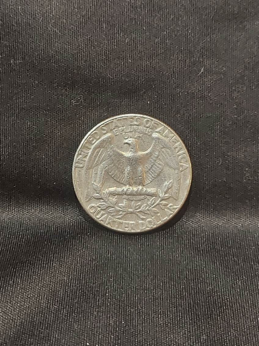 1973 D Washington Quarter Error - Filled "D" Mint Mark & "A" Letters ( Reverse)