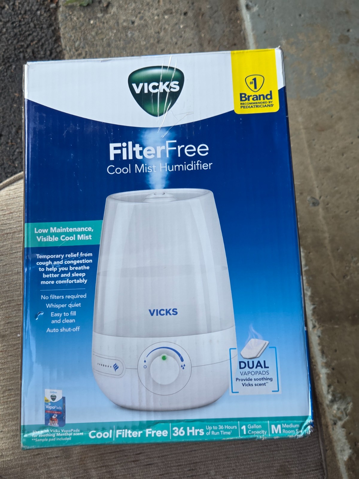 Vicks Filter-Free Cool Mist Humidifier – In Original Box