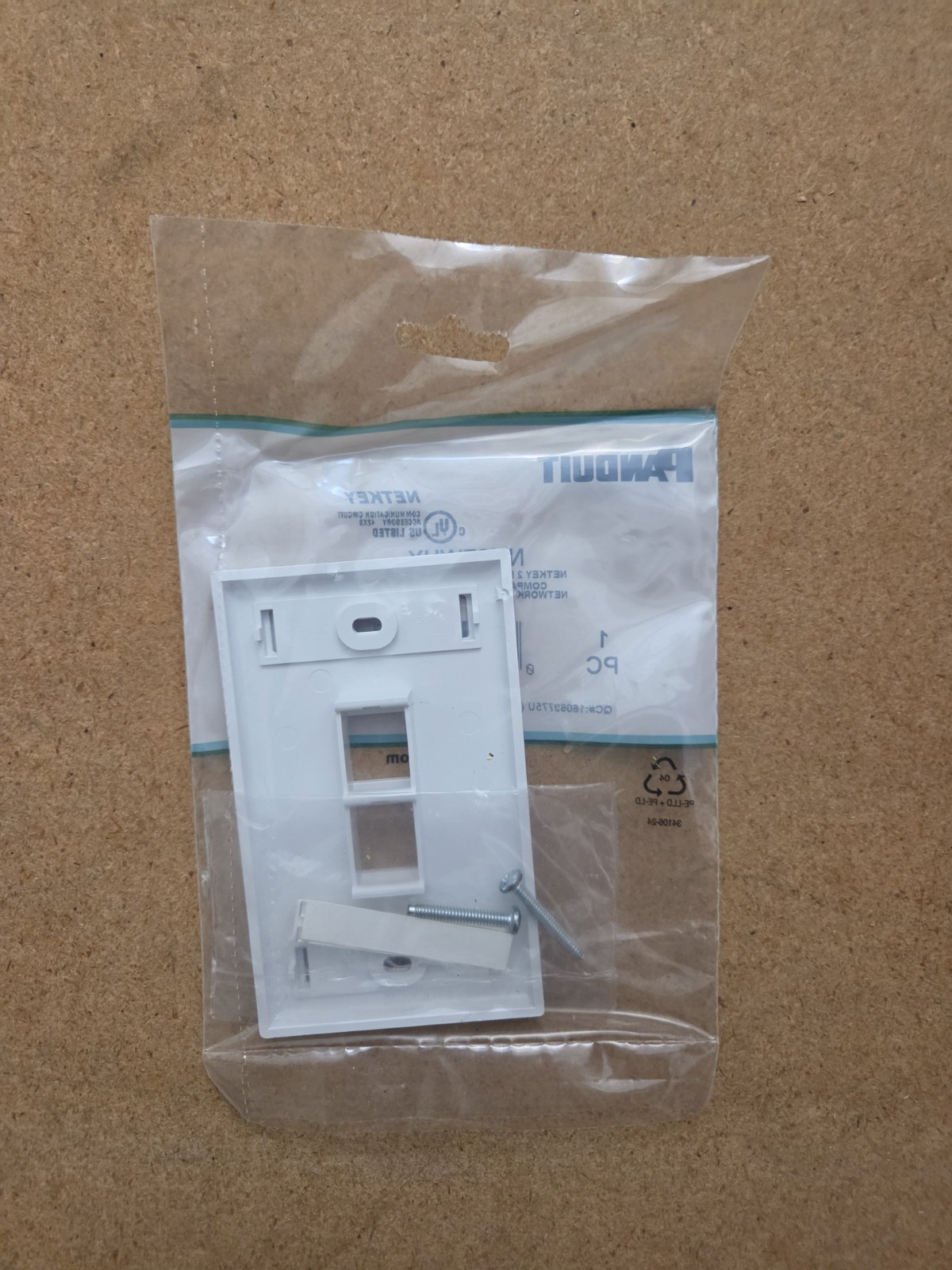 Panduit NK2FWHY 2 Position Faceplate