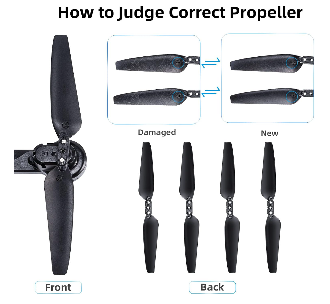 Ruko U11 Drone Propellers, Blades for U11, Drone Accessories