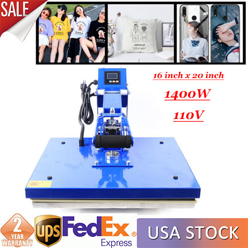 Upgraded Auto Open Heat Press Machine Clamshell 16x20  T Shirt htv