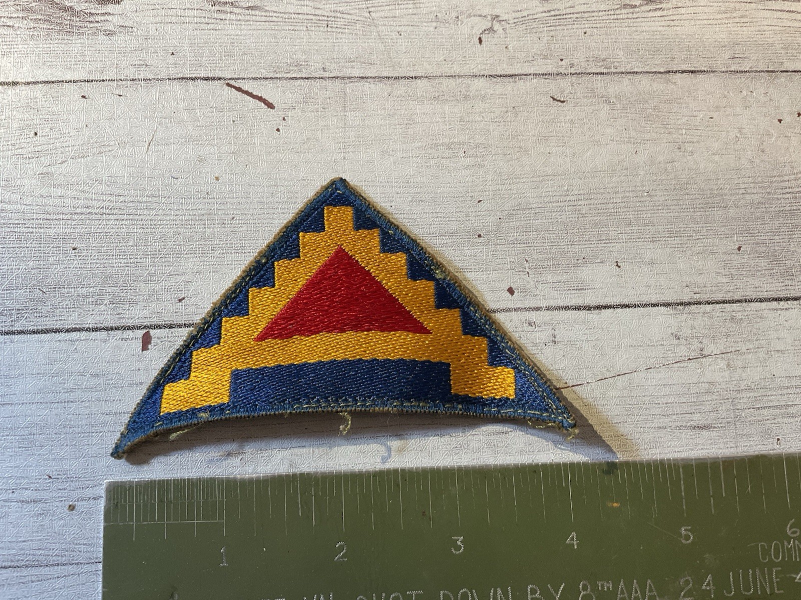 ORIGINAL WWII US 7TH ARMY BEVO PATCH