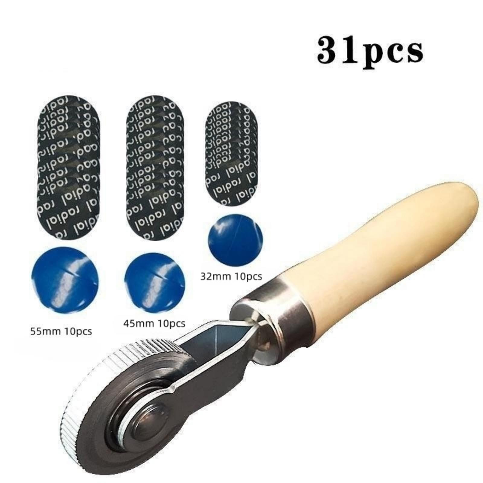 Universal Tire Repair Rubber Patch Glues Tool Tyre Patching Repair with Roller