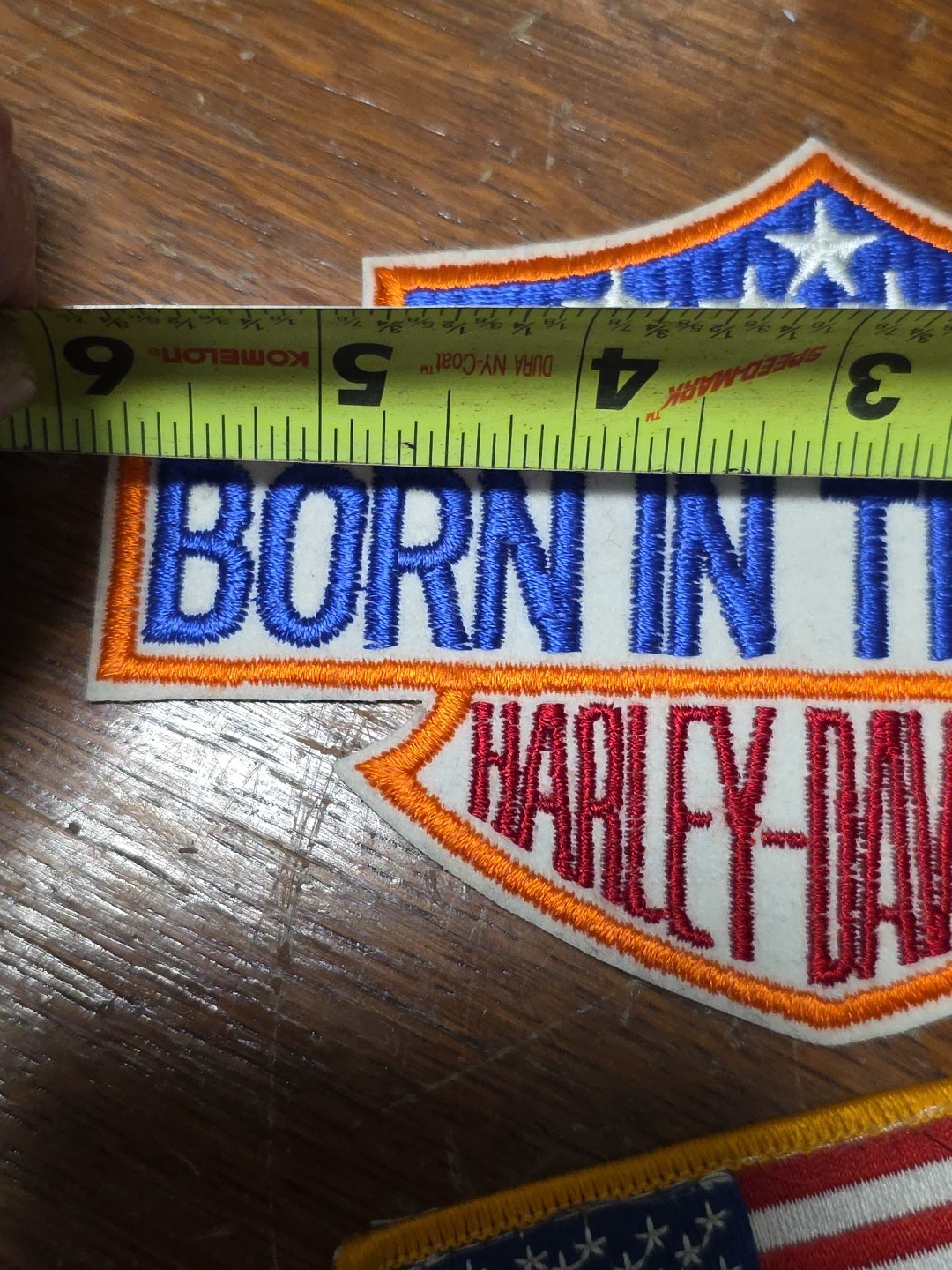 Harley Davidson Patch & American Flag Patch