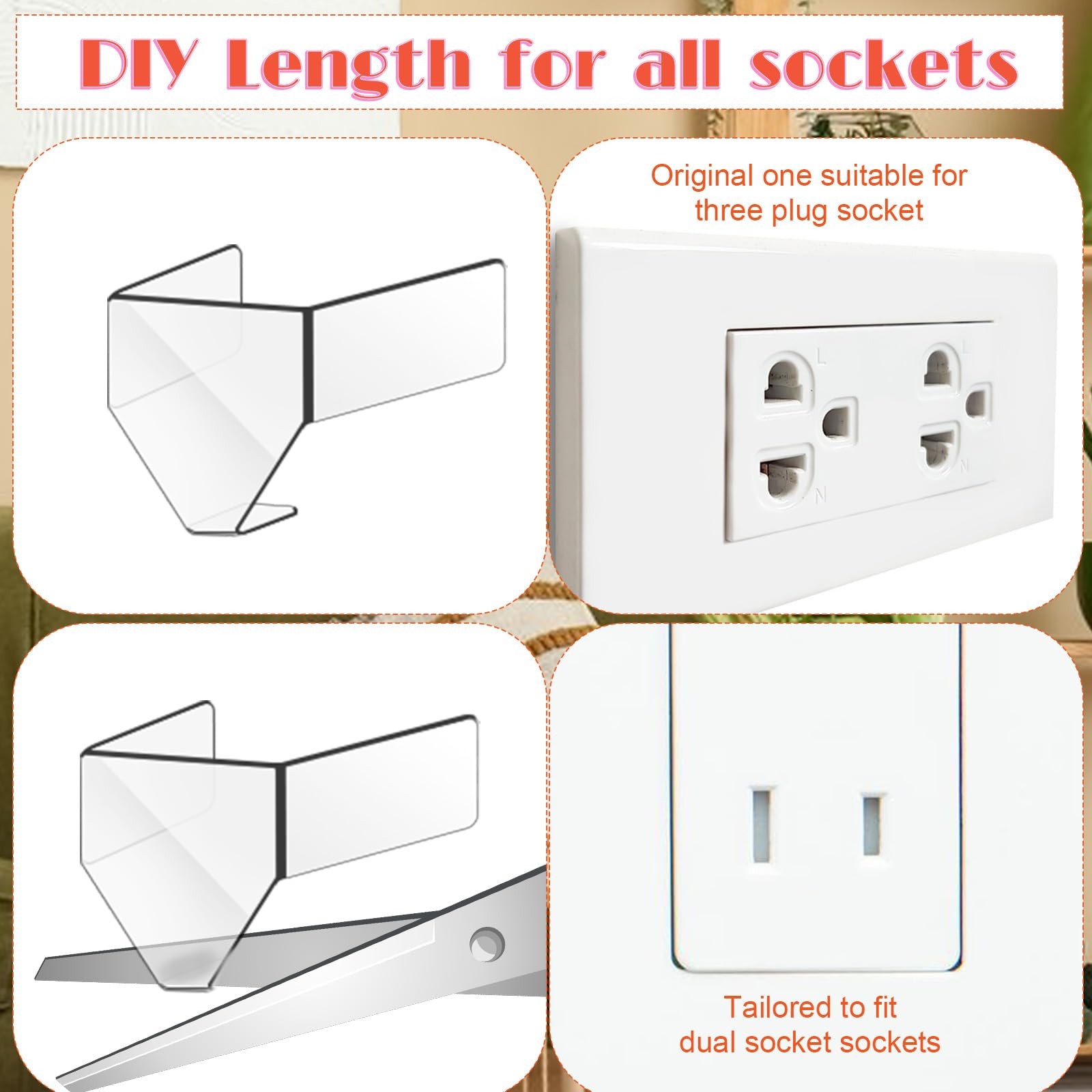 20 Pcs Loose Outlet Fix Plug for 3 Prong, Socket Outlet Tightener Insert Tiny...