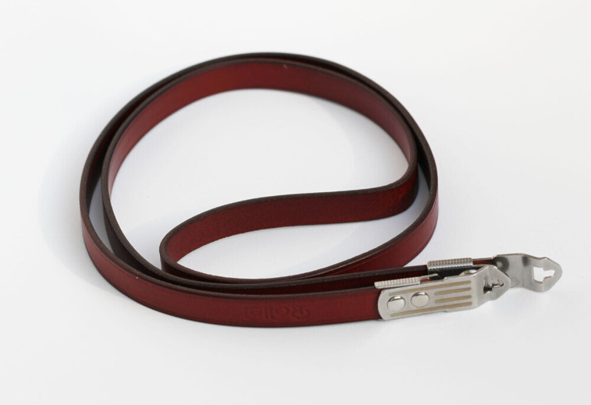 Leather Shoulder Strap F/ Rolleicord 75/3.5 MX-EVS Rolleicord VB Camera RED 2025