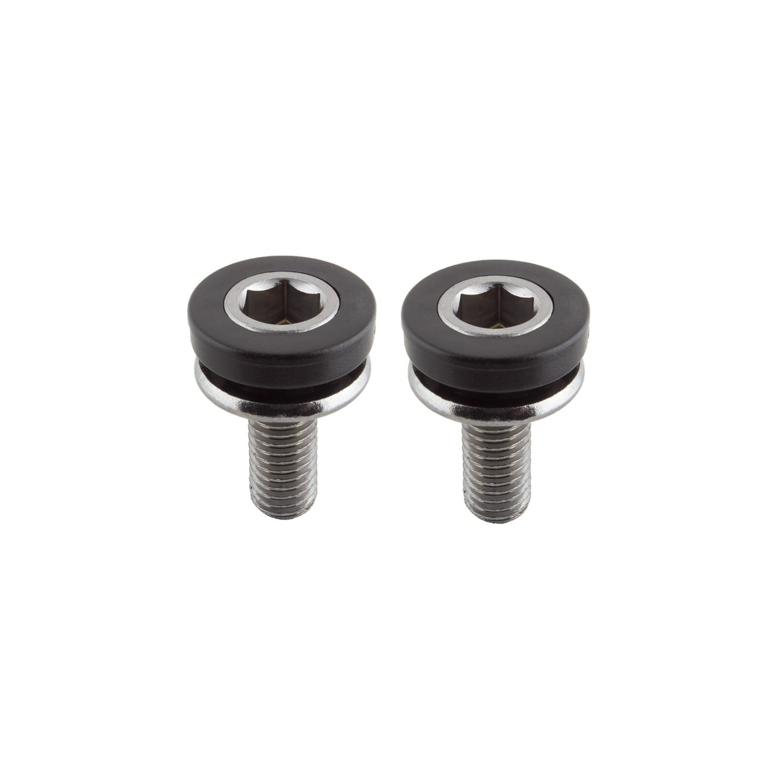 HEX HEAD 8mm Bottom Bracket Axle Bolts CHROME w/ Plastic collars BMX/FIXIE