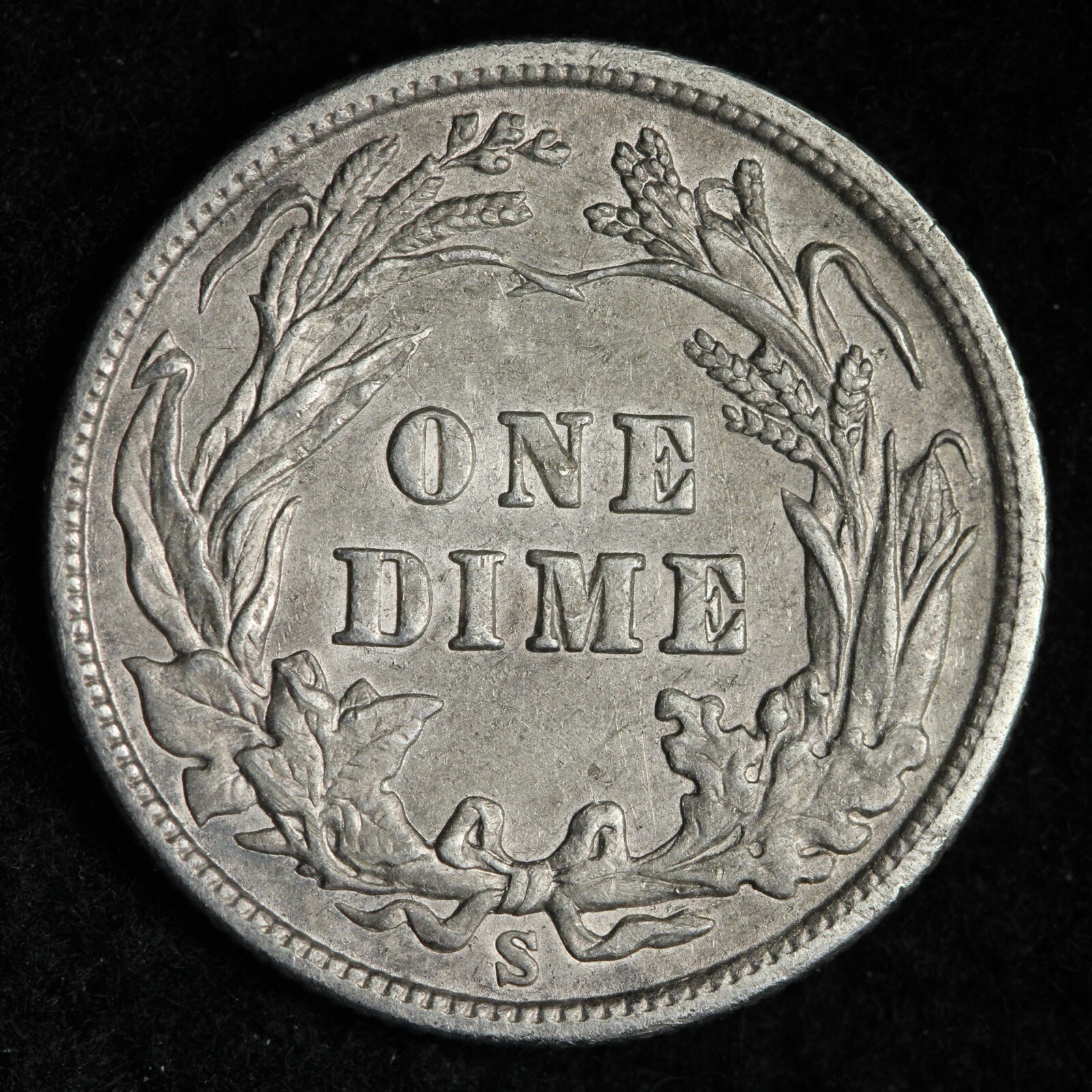 1902-S Barber Silver Dime CHOICE AU E277 JCWA