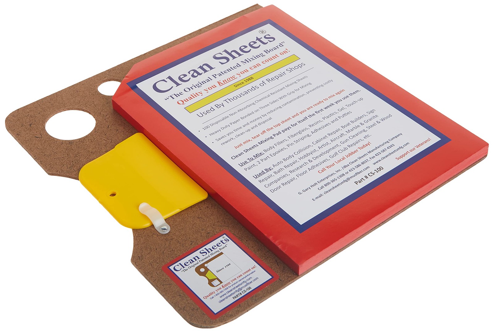 Clean Sheets - CLN-CS100 Superior Mixing Pad (12x12) - 100 Disposable Sheets