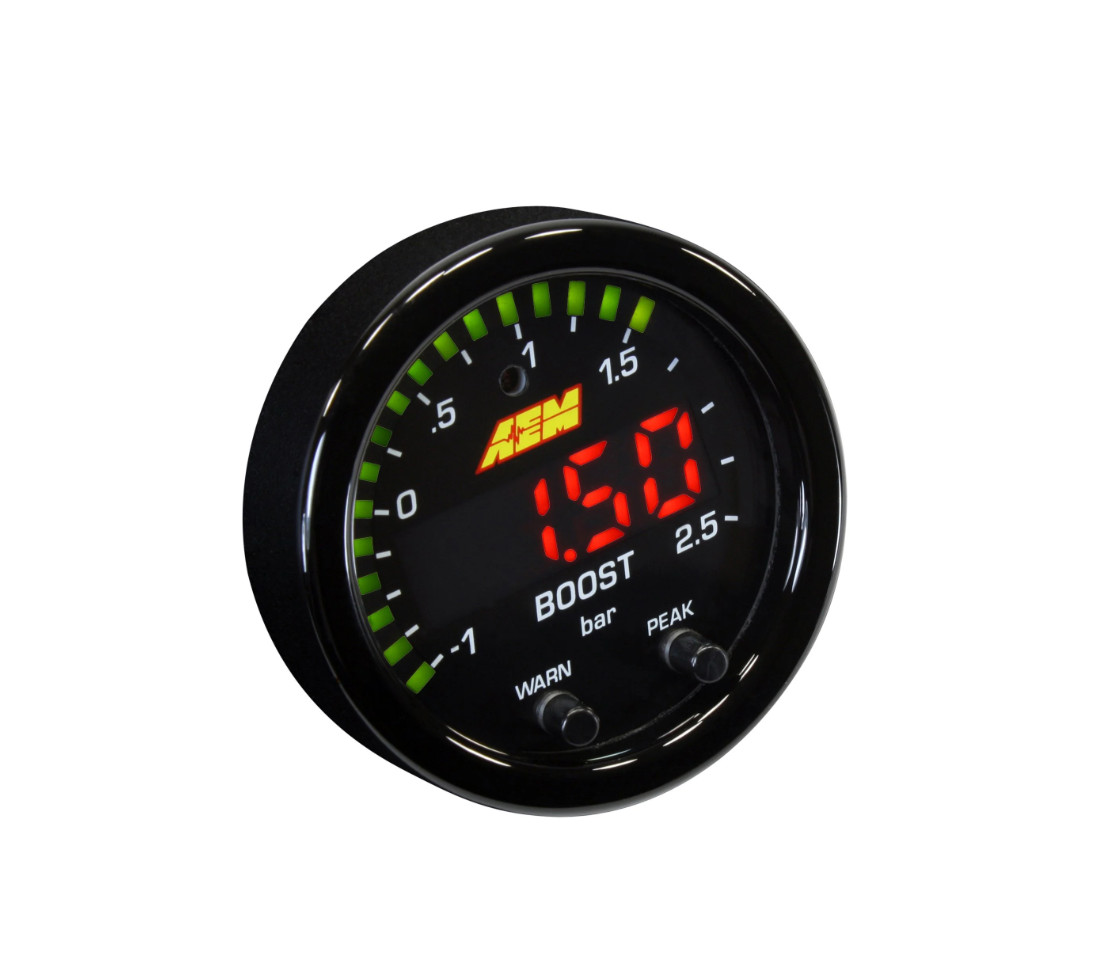 AEM X-Series Digital Gauges – Wideband AFR, Boost, Oil/Fuel, OBD2, GPS, CAN