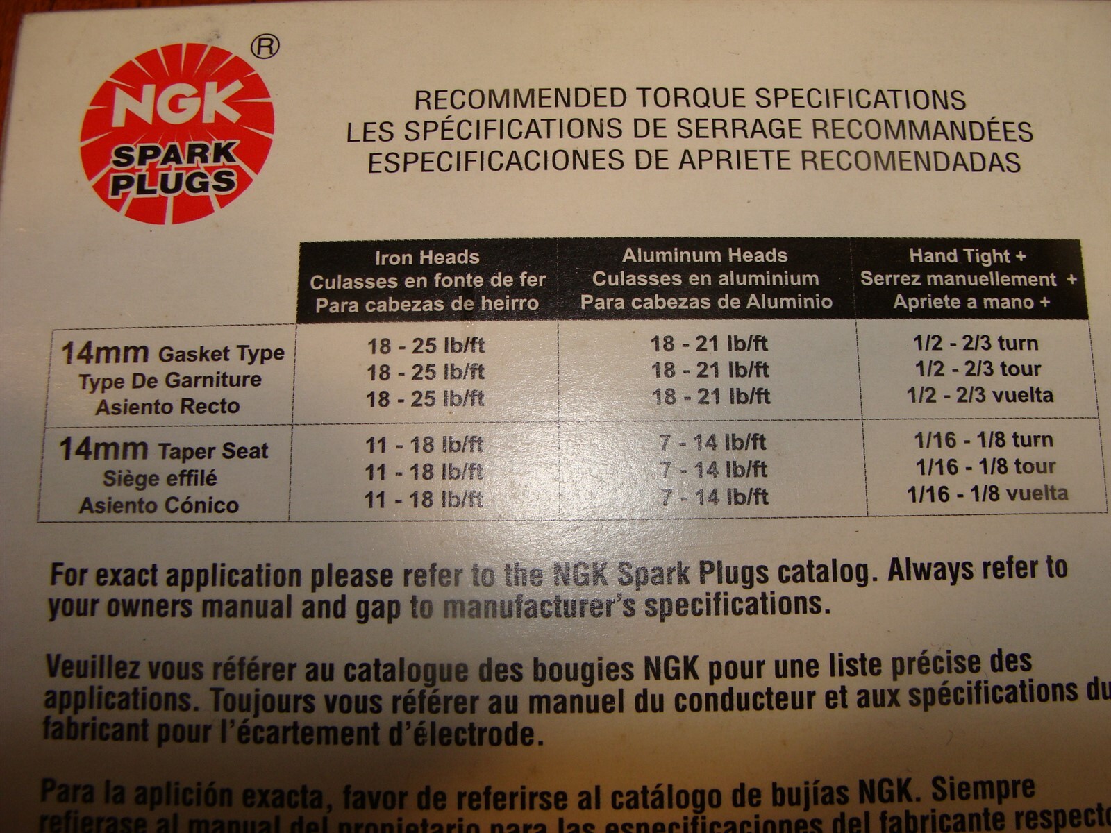 GENUINE NEW NGK nib SPARK PLUG 7734 BPR5ES small engine standard resistor ONE