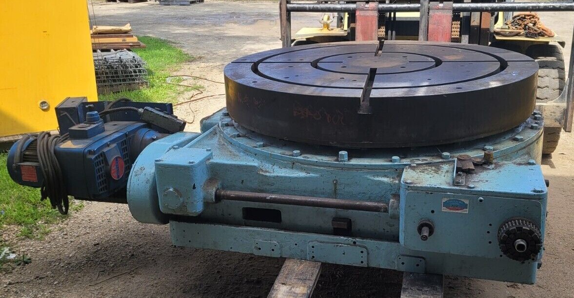 60" G&L Heavy Duty Power Rotary Table - For HBM / Boring Mill - 30k Cap