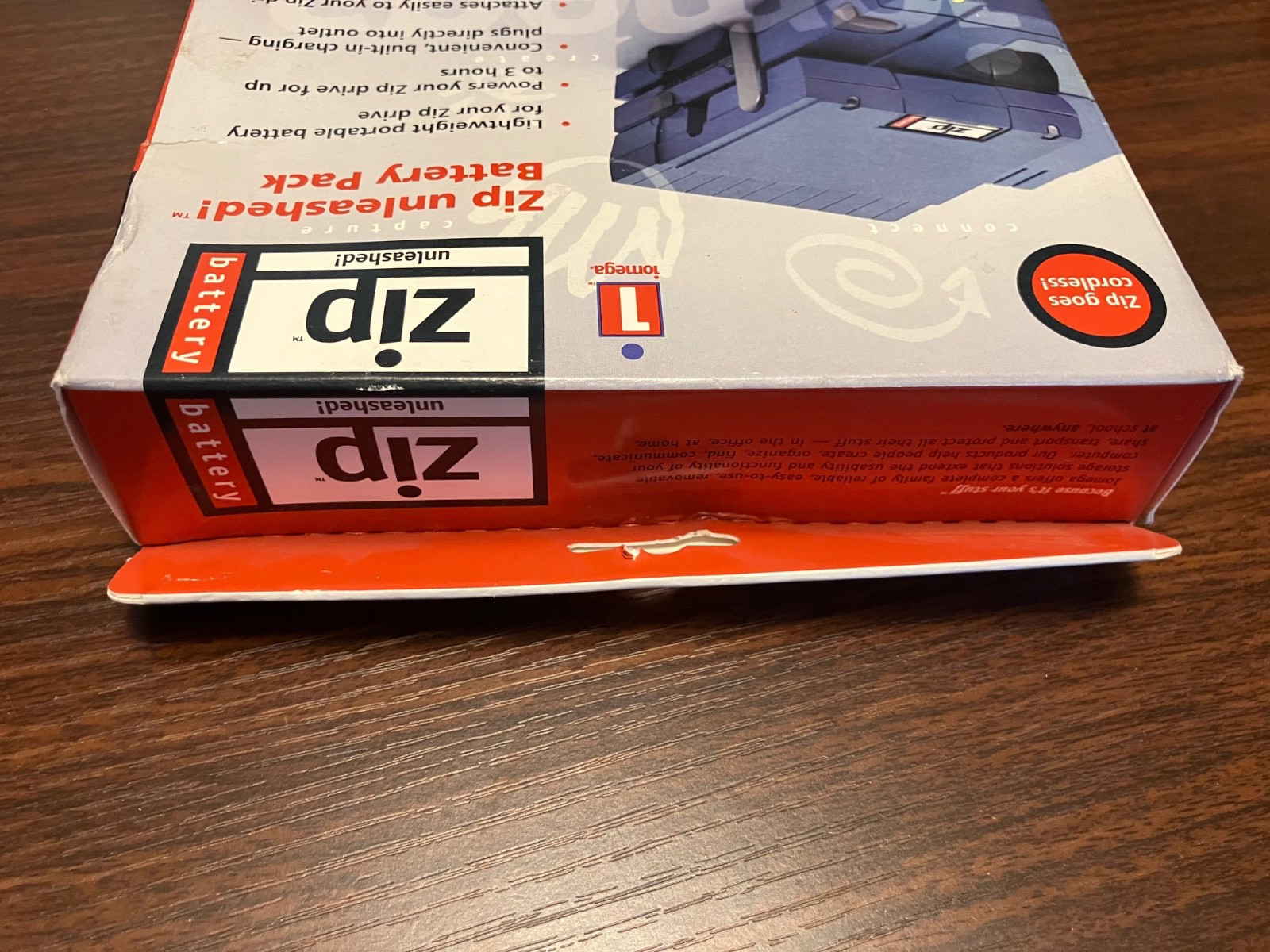 Iomega Zip Unleashed! Battery Pack Power Supply for Zip Disk Drives UNOPENED NIB
