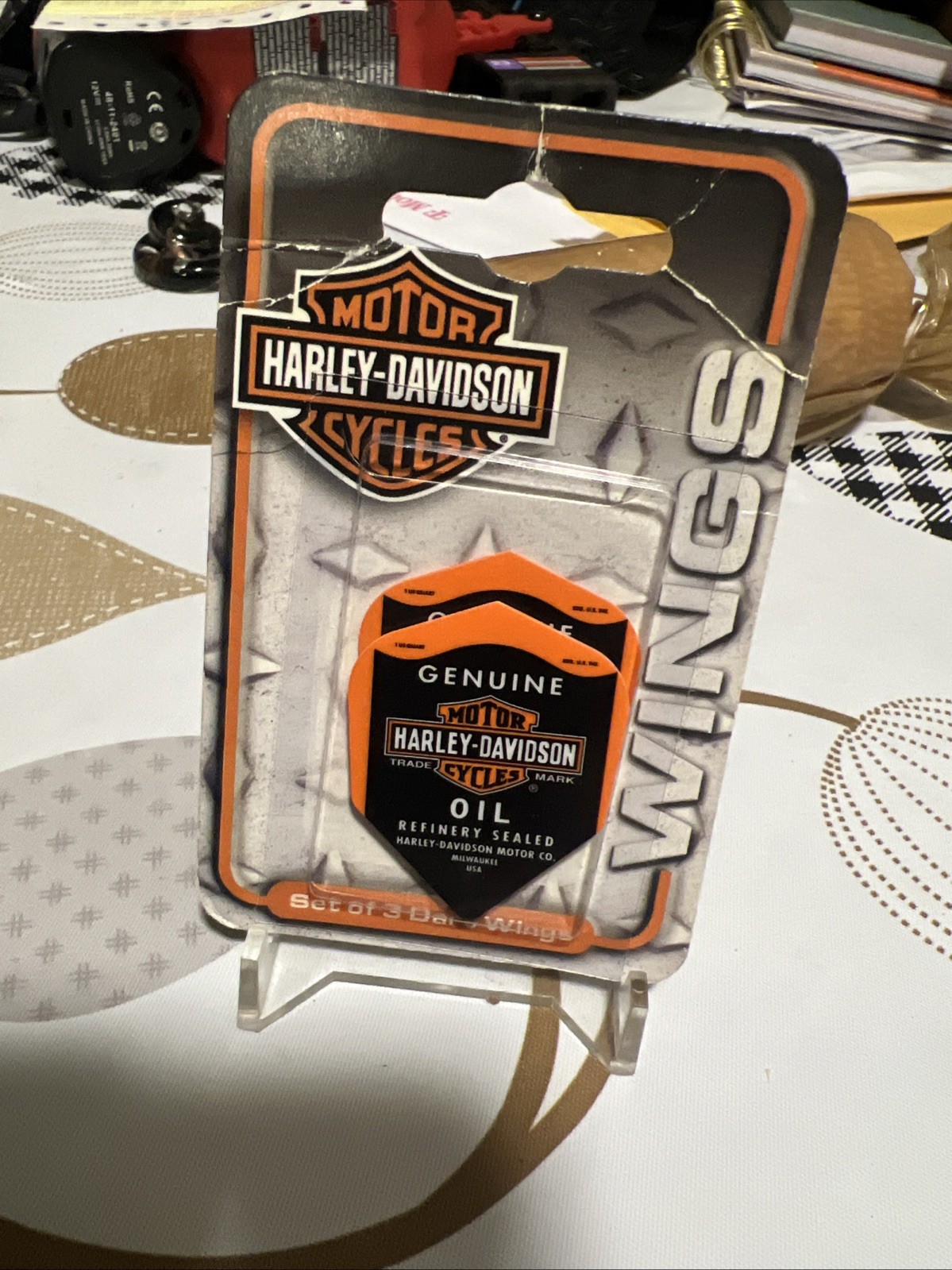 Harley Davidson Logo Dart Flights: 3 per set