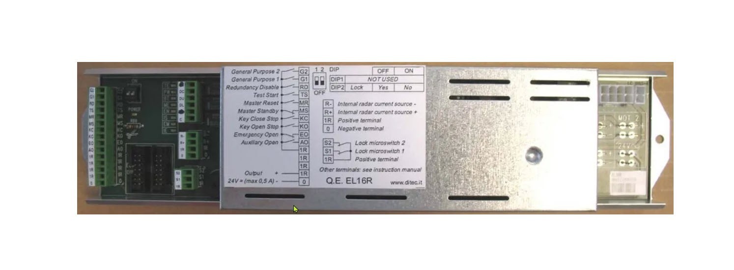 ORIGINAL REPLACEMENT DITEC 6DAB105CU control panel for DAB105