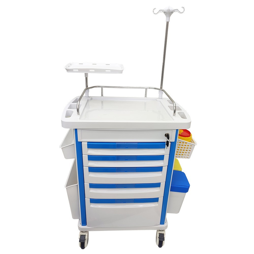 Medical Emergency Vehicle with Drawer Infusion Stand, Multi Functional Care Veh