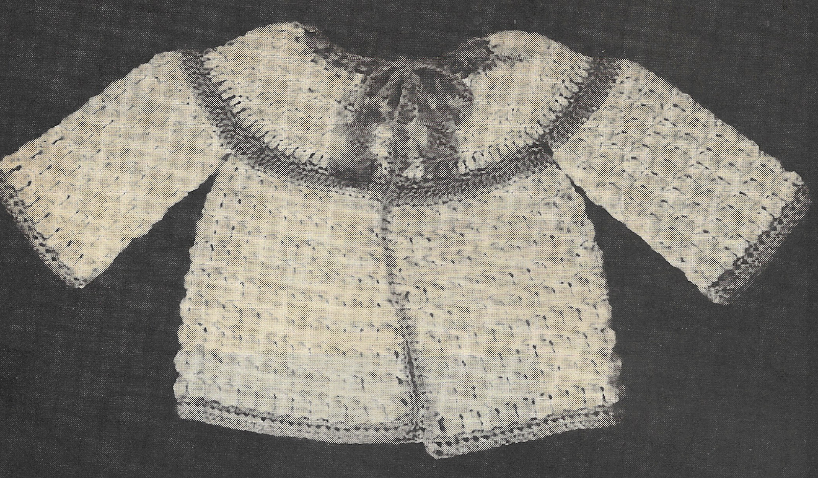 Cluster Stitch Baby Jacket crochet pattern instructions