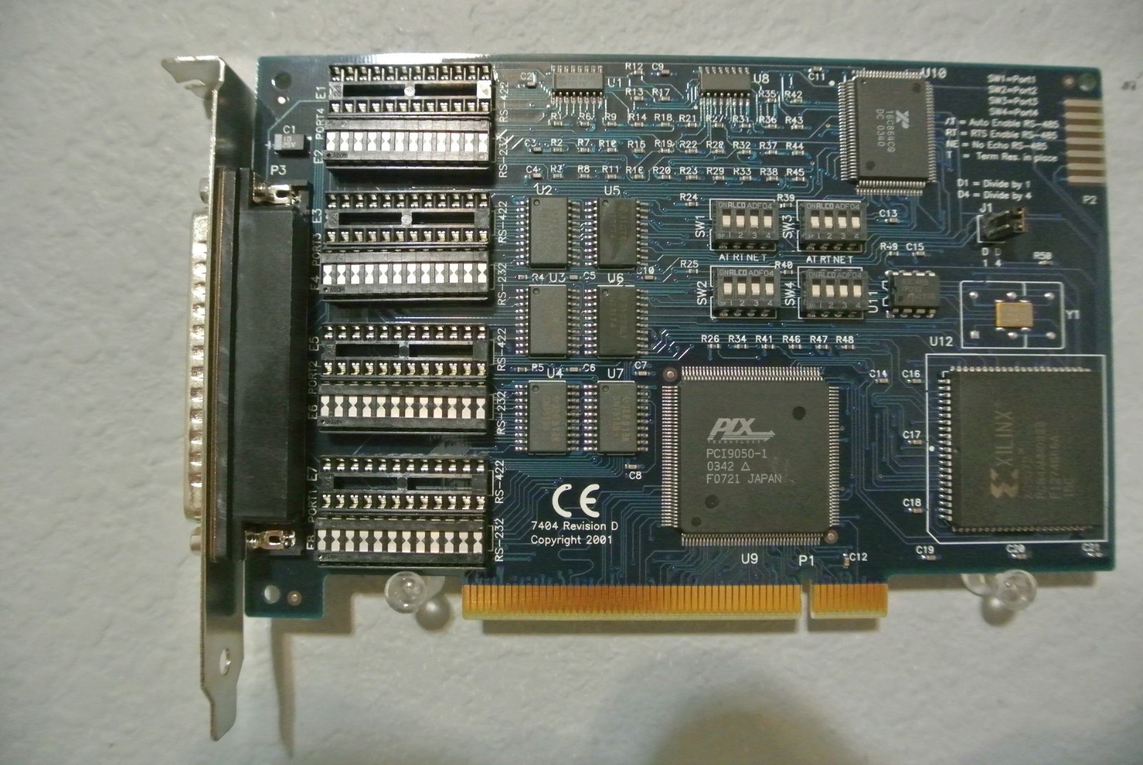 BLACKBOX IC974C RS-232/422/485 4-PORT 16850 UART ASYNC PCI CARD