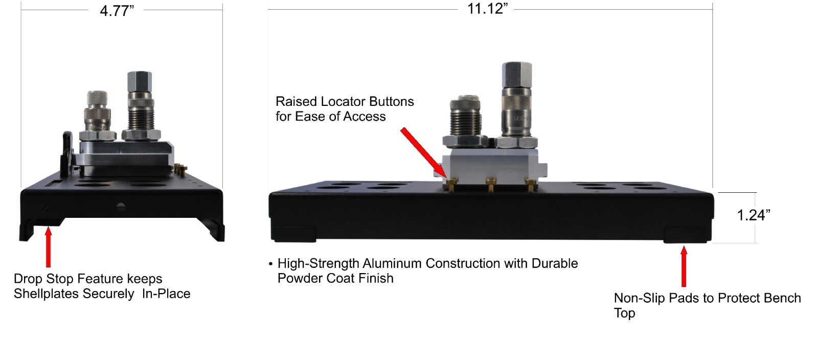 MCD Benchtop Toolhead Stand/Holder for Dillon Precision 550 - 3 Position