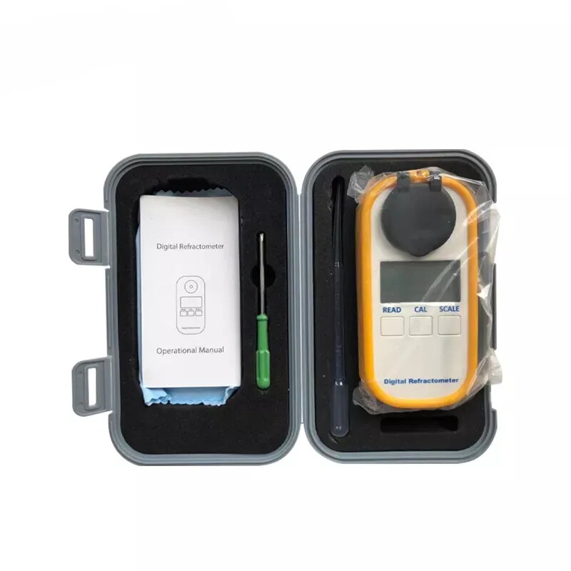 DR402Digital Portable Brew Wine Refractometer Brix 0-50% Wort Wine Refractometer
