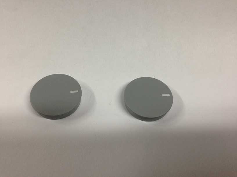 2 Neutrik Rean Gray Knob Cap Caps White Line T280-89 aka T280-GF NOS 280 Series