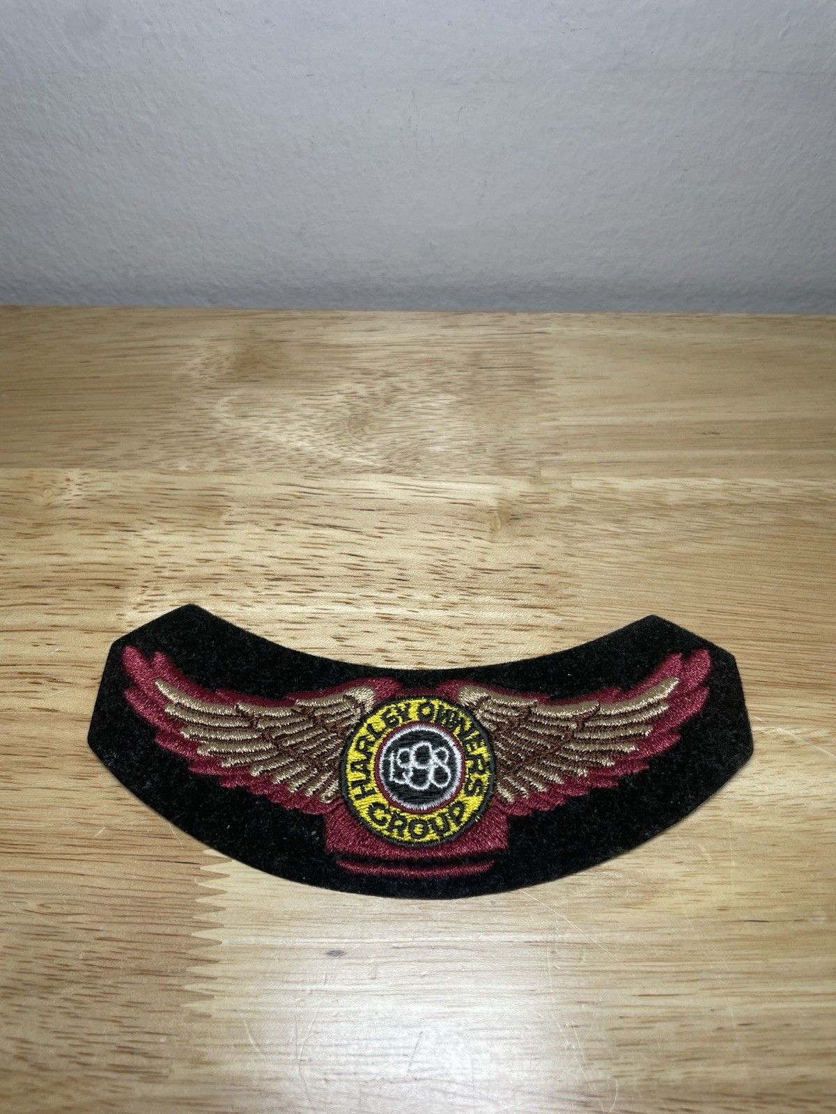 1998 HOG Membership Rocker Patch HARLEY DAVIDSON OWNERS GROUP 5.75in Patch