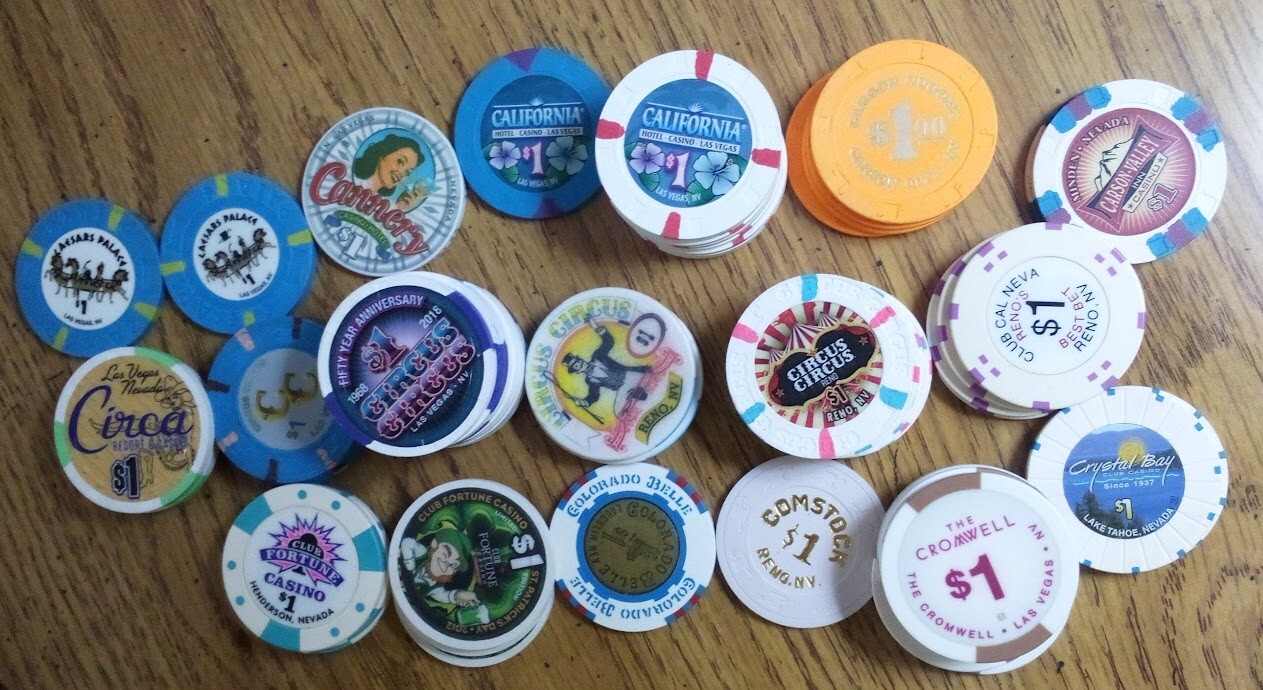 $1 CASINO CHIP - YOU PICK THE ONE YOU WANT - LAS VEGAS - RENO - NEVADA - C