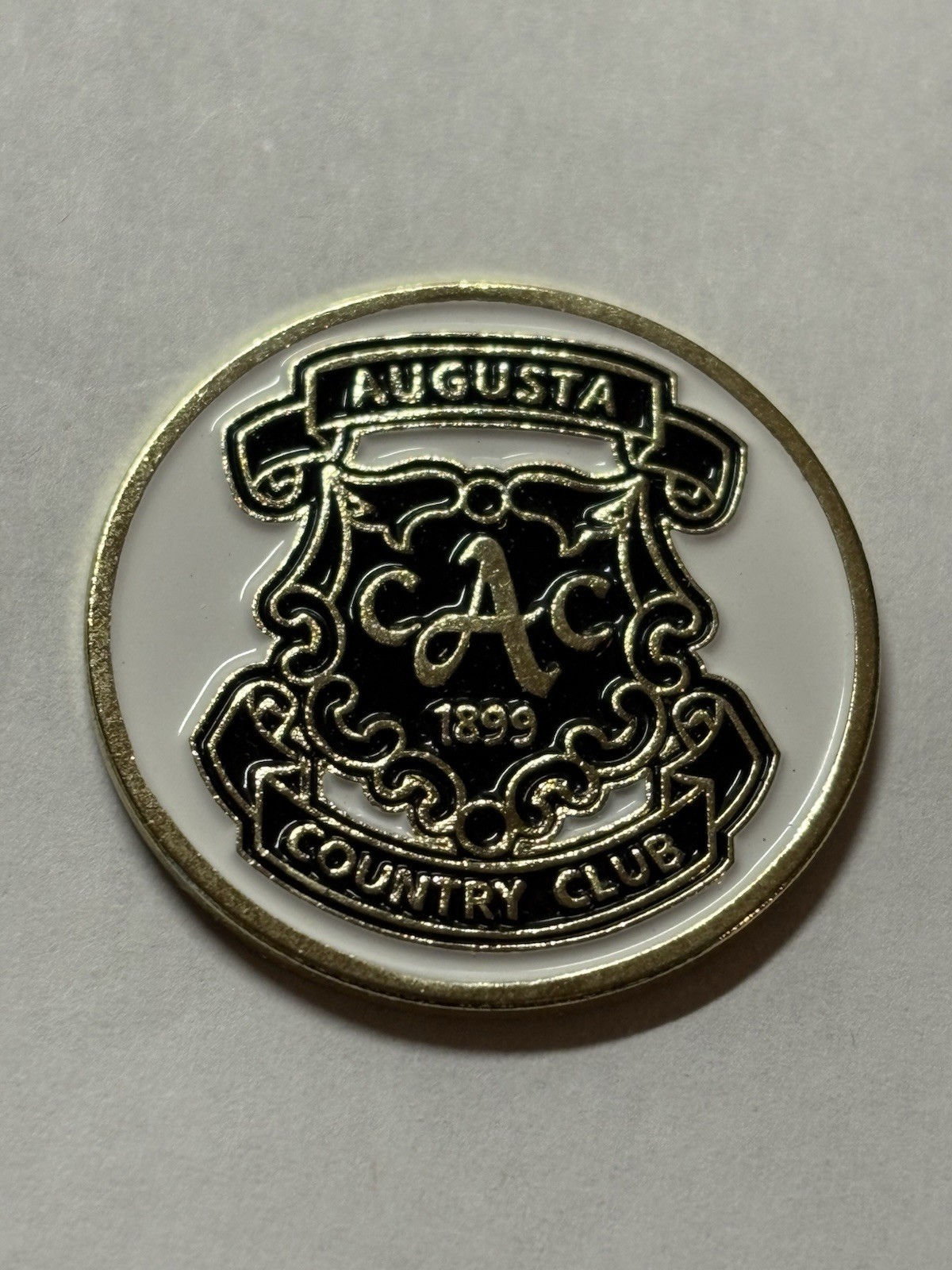 Augusta Country Club 1" Coin Style Golf Marker - Augusta, Georgia - A Beauty!