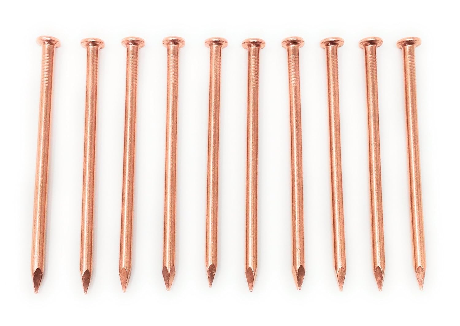 5 Inch Copper Nails - Pack of 10 Large Solid Nail One Size,