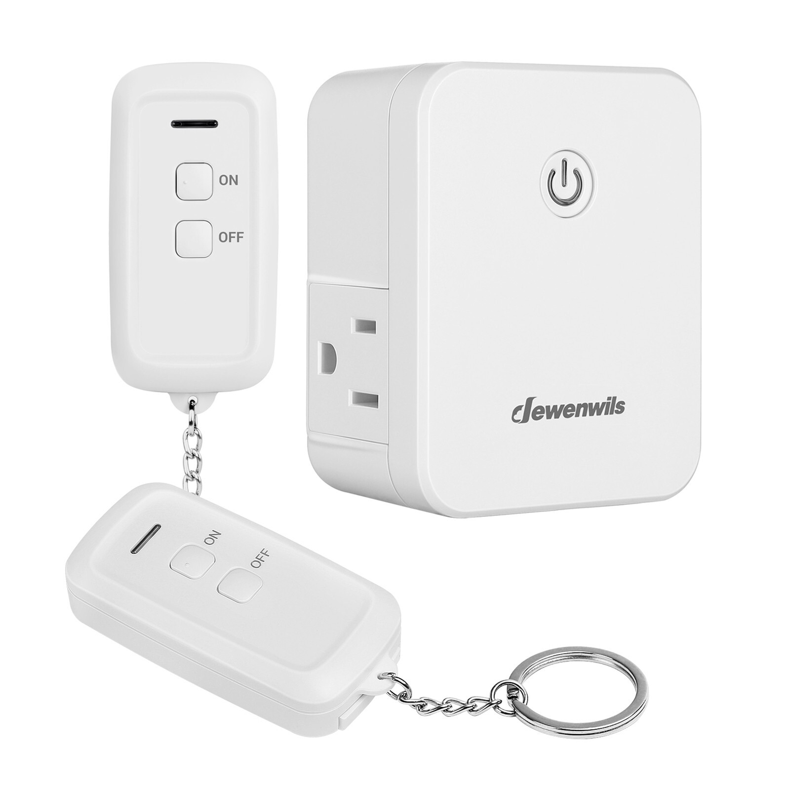 DEWENWILS Remote Control Outlet with 2 Remotes, Remotely Turn on/off Light