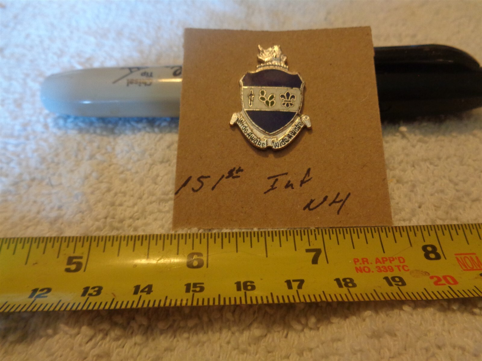 151st Infantry NH Unit Crest, DI, DUI (DRAW#B3)