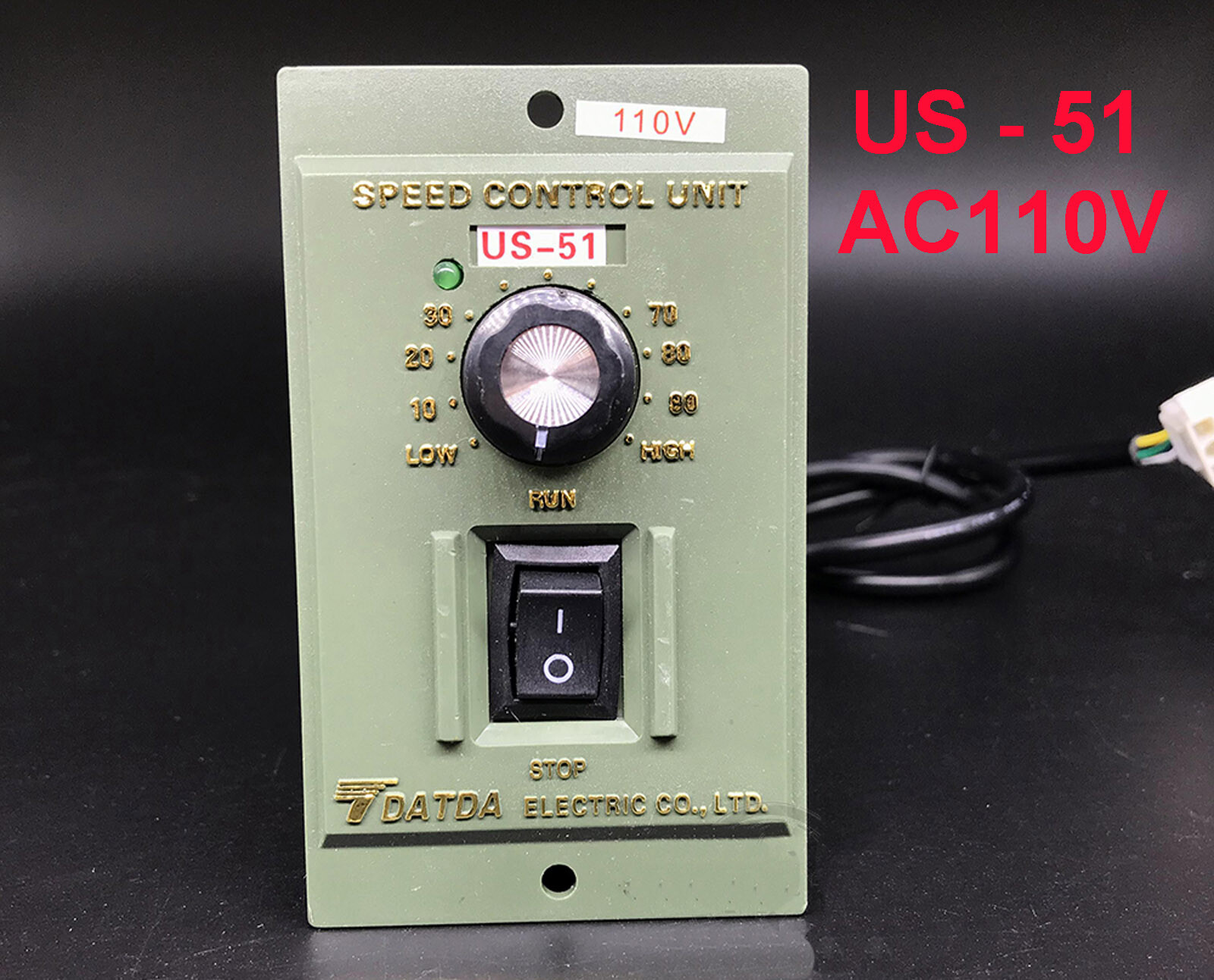 AC110V 6 Terminals Motor Speed Control Switch US-51 6W 15W ~ 60W 90W 120W ~ 250W