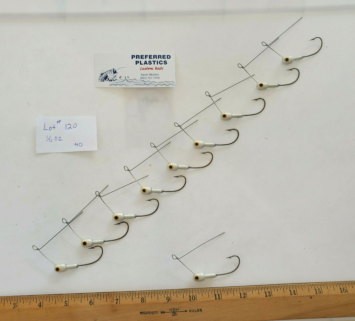 10 SPINNERBAIT HEADS LOT, #120 - Spinnerbait Bodies - Fishing Tackle Lot 1/4 oz