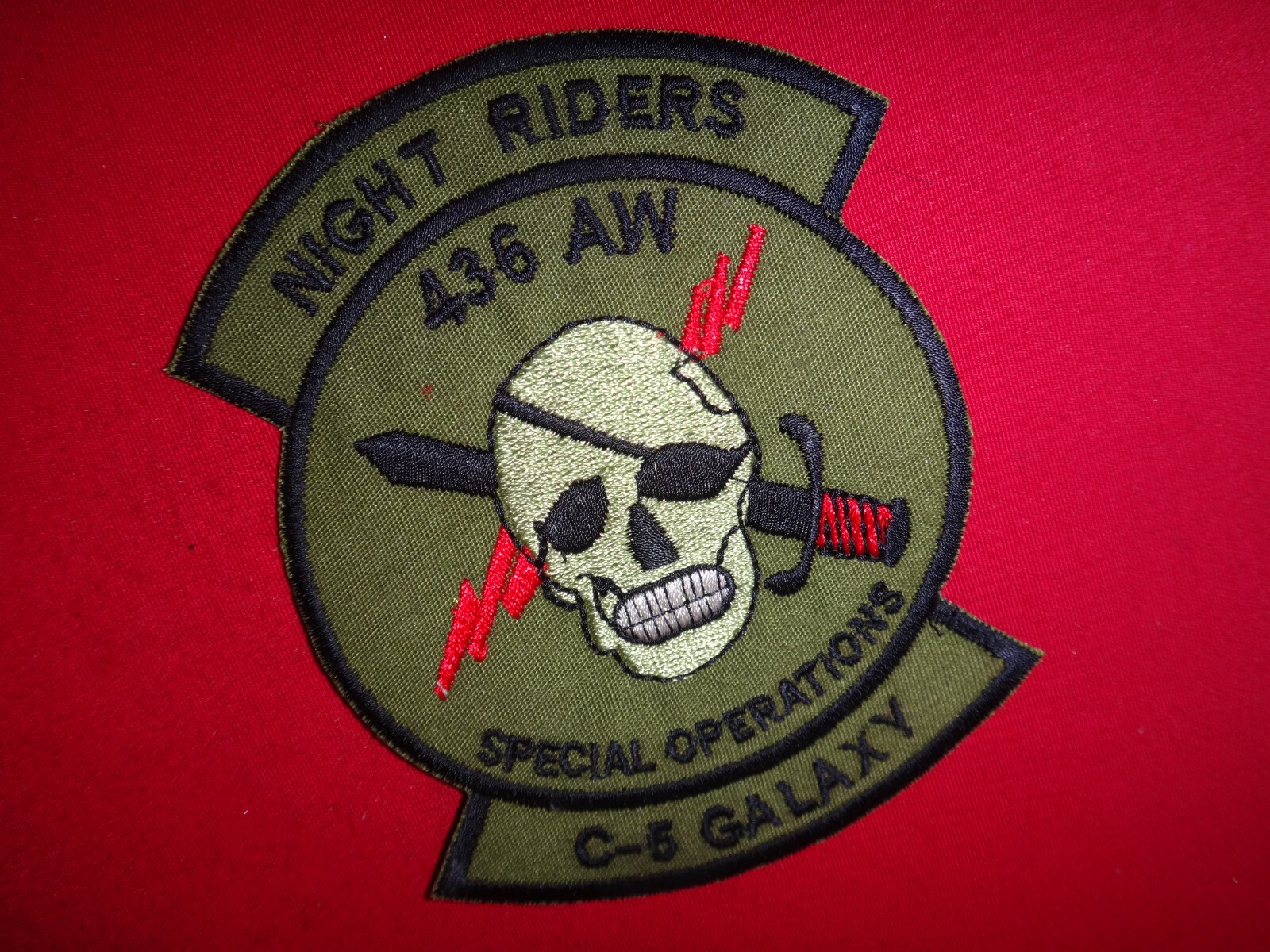 USAF 436th Airlift Wing SPECIAL OPERATIONS C-5 Galaxy Subdued Patch