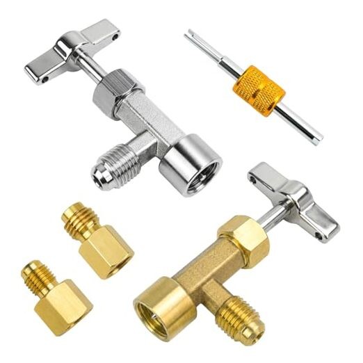 R134a Can Tap Set - Self-Sealing & Puncture Style - Self-Sealing