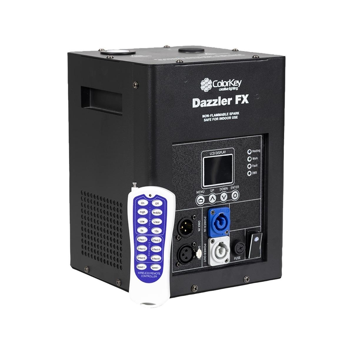 ColorKey CKU-7710 Dazzler FX MKII DJ Stage Cold Spark Effect Machine Black