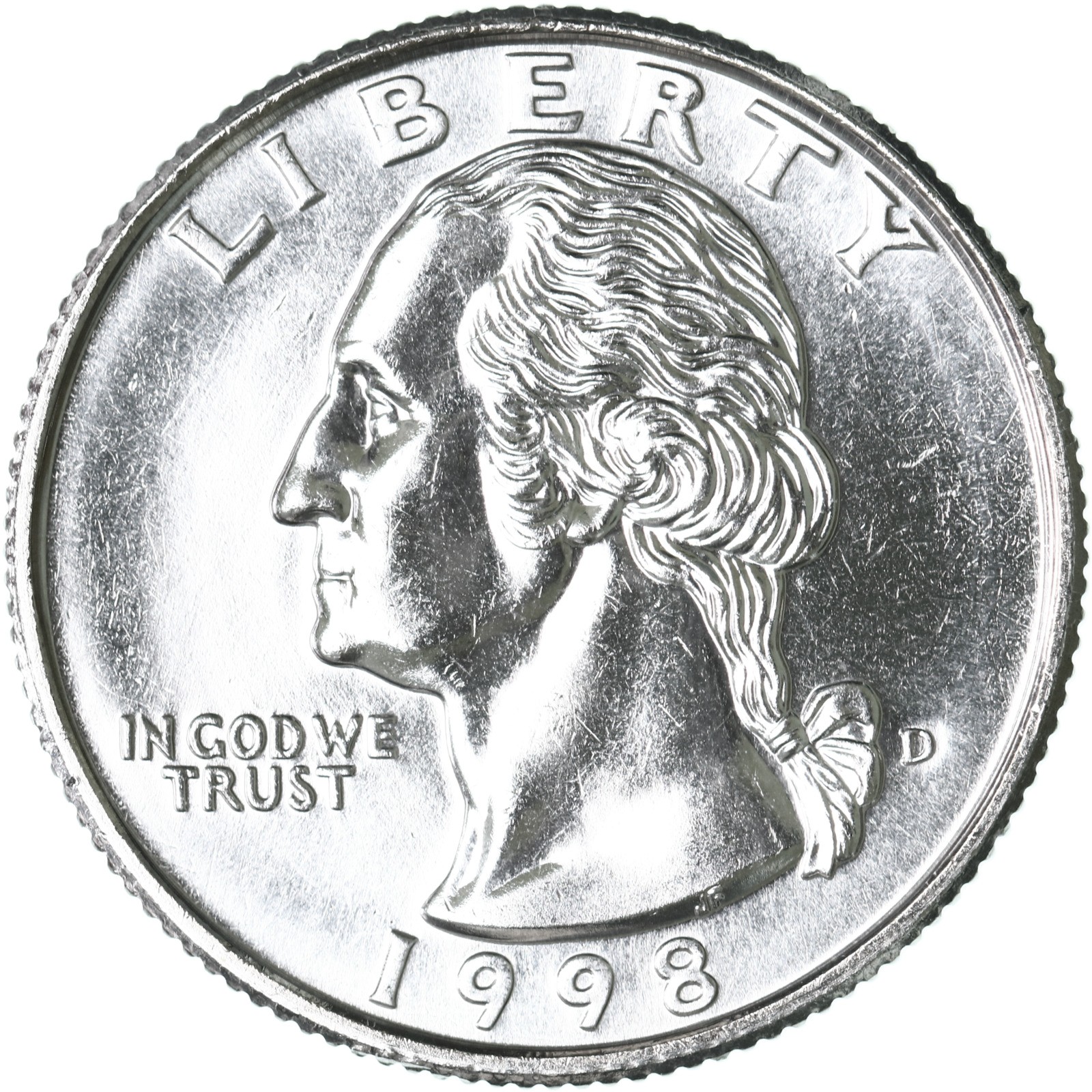 1998 D Washington Quarter Choice BU US Coin See Pics N352